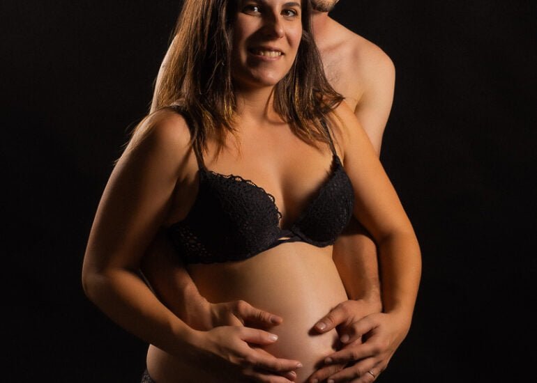 Photographie de grossesse dans les landes
