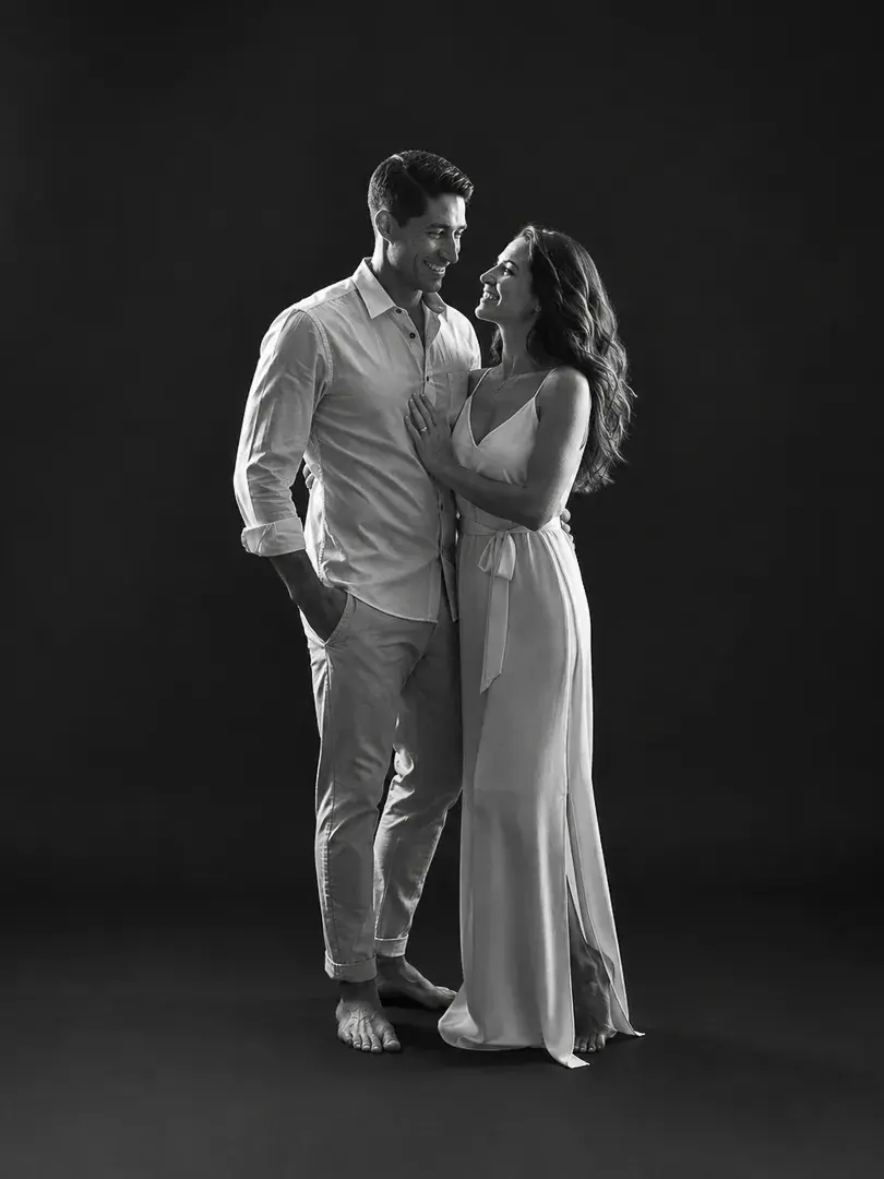 Portrait couple studio Mérignac